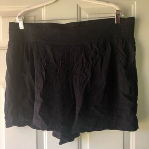 Lane Bryant black rayon shorts size 18/20
